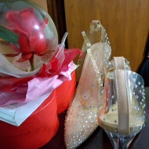 Clear Diamond heel shoe